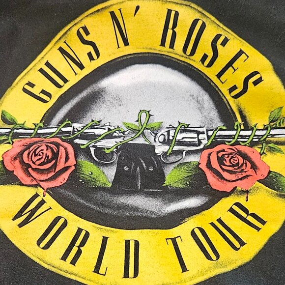MJ Apparel Activewear Guns & Roses Black Rock Band Sweatshirt/Hoodie Women's M - Picture 2 of 16